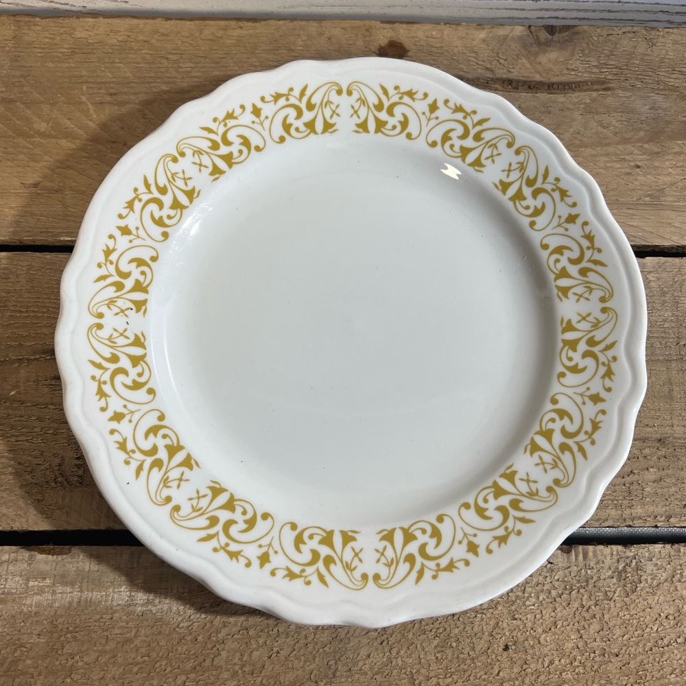 Vintage plate decor dinner sterling retro